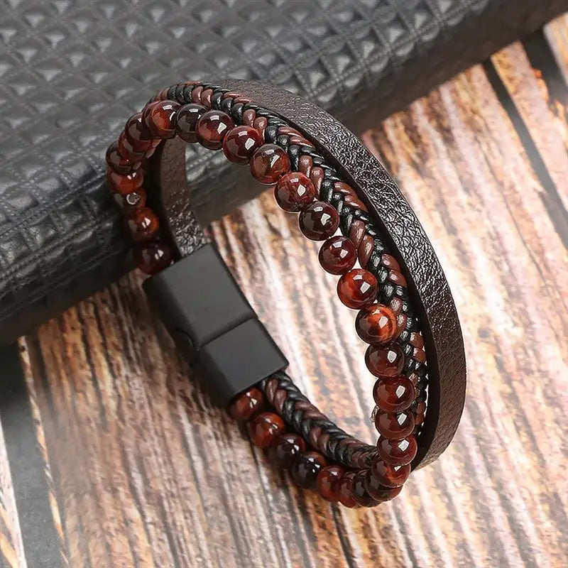 The Aspen Braided Leather Wrap