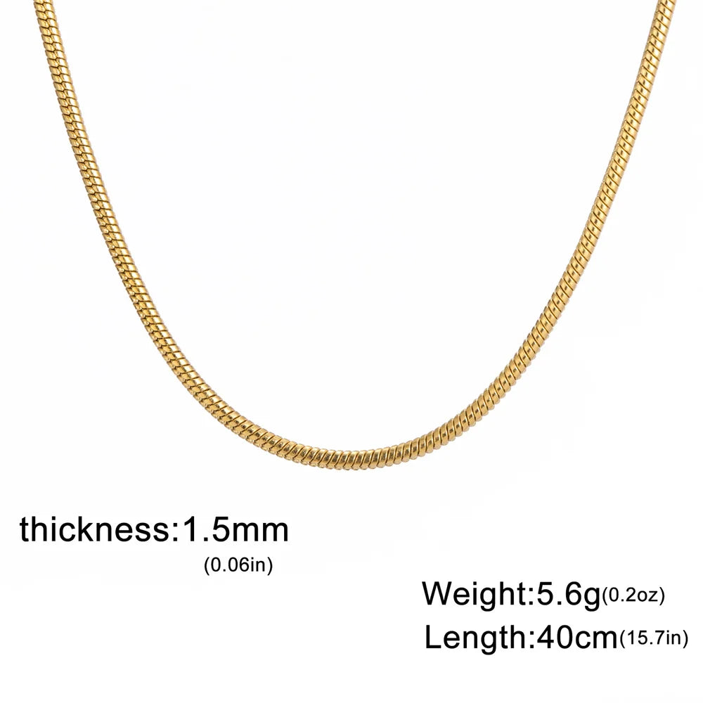 The Boulder Round Snake Chain