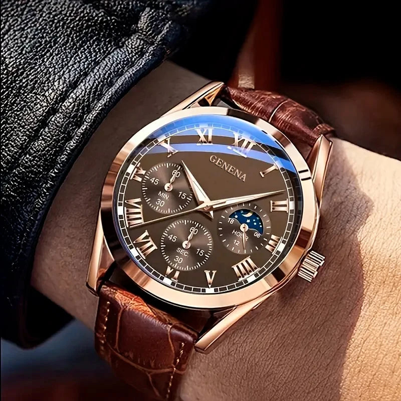 The Evergreen Rose Gold Dress Watch