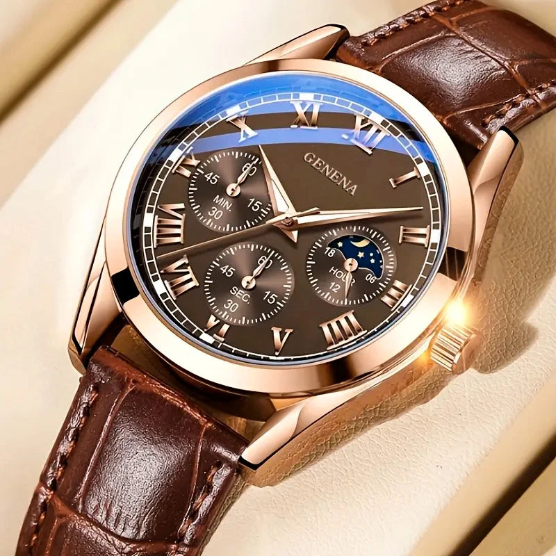 The Evergreen Rose Gold Dress Watch