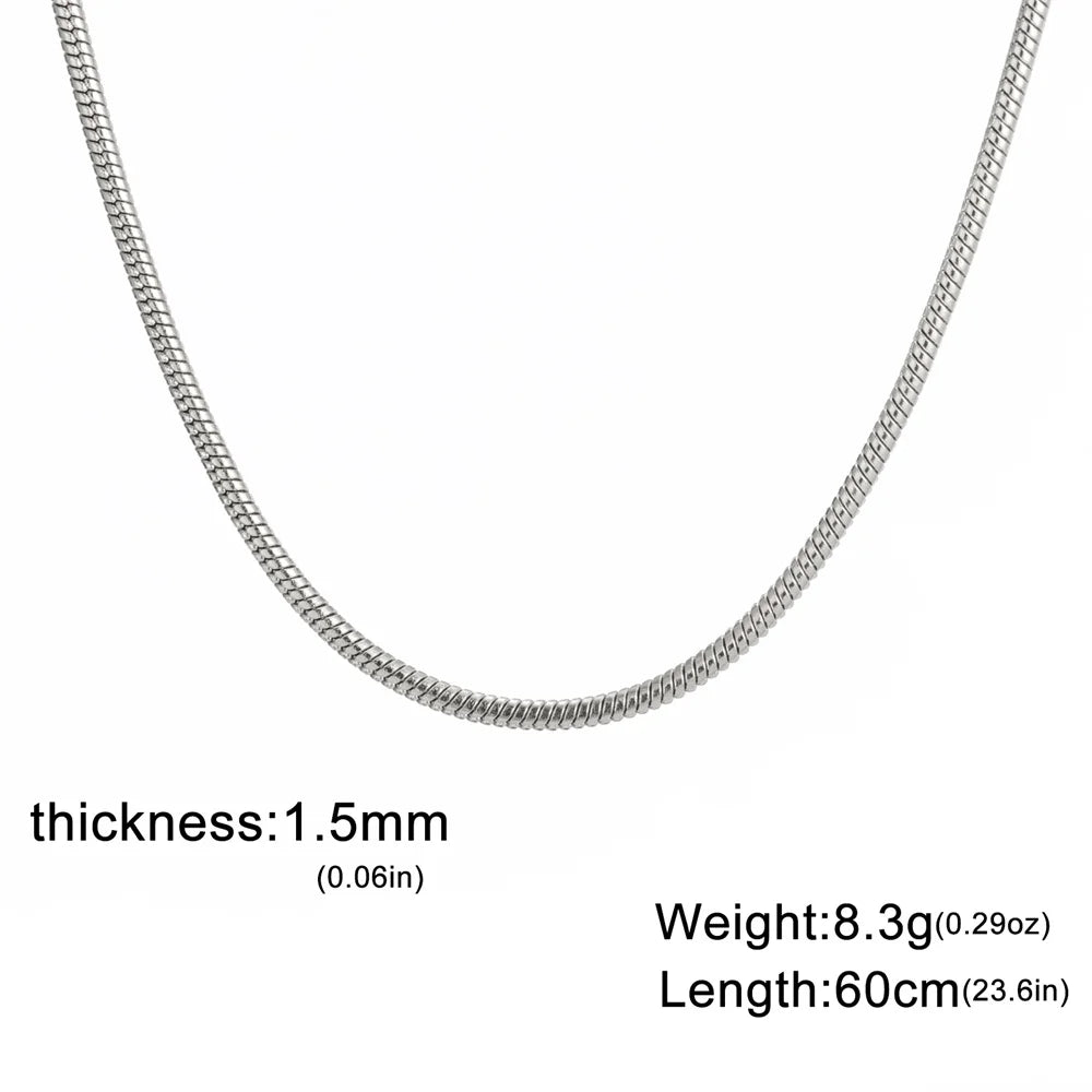 The Boulder Round Snake Chain
