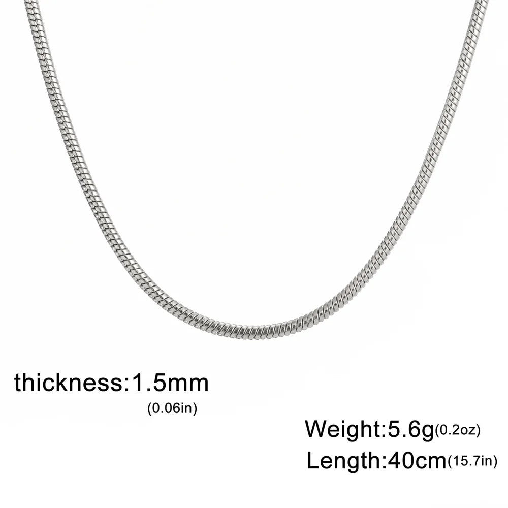 The Boulder Round Snake Chain