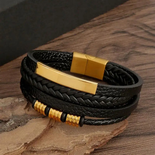The Aspen Braided Leather Wrap