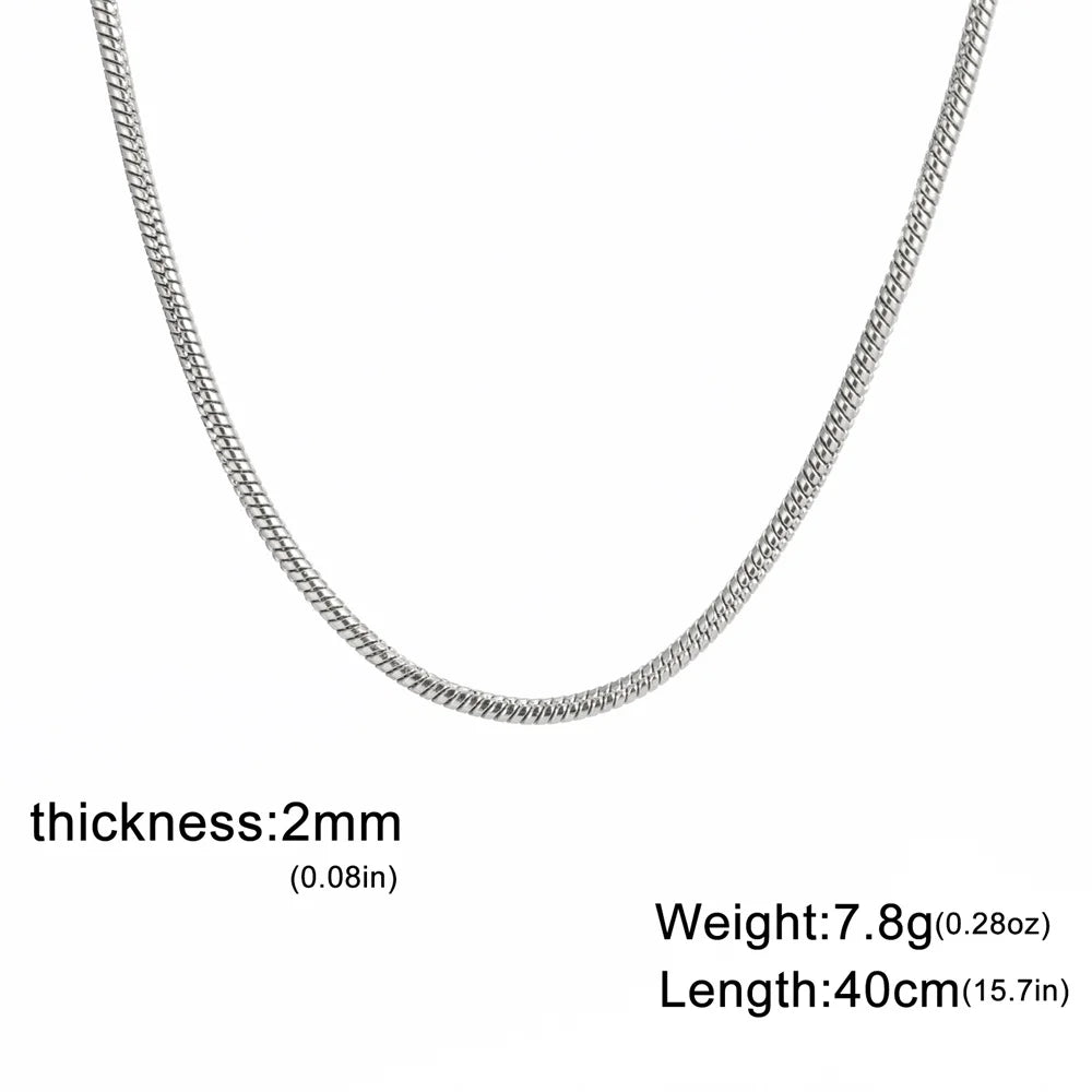 The Boulder Round Snake Chain