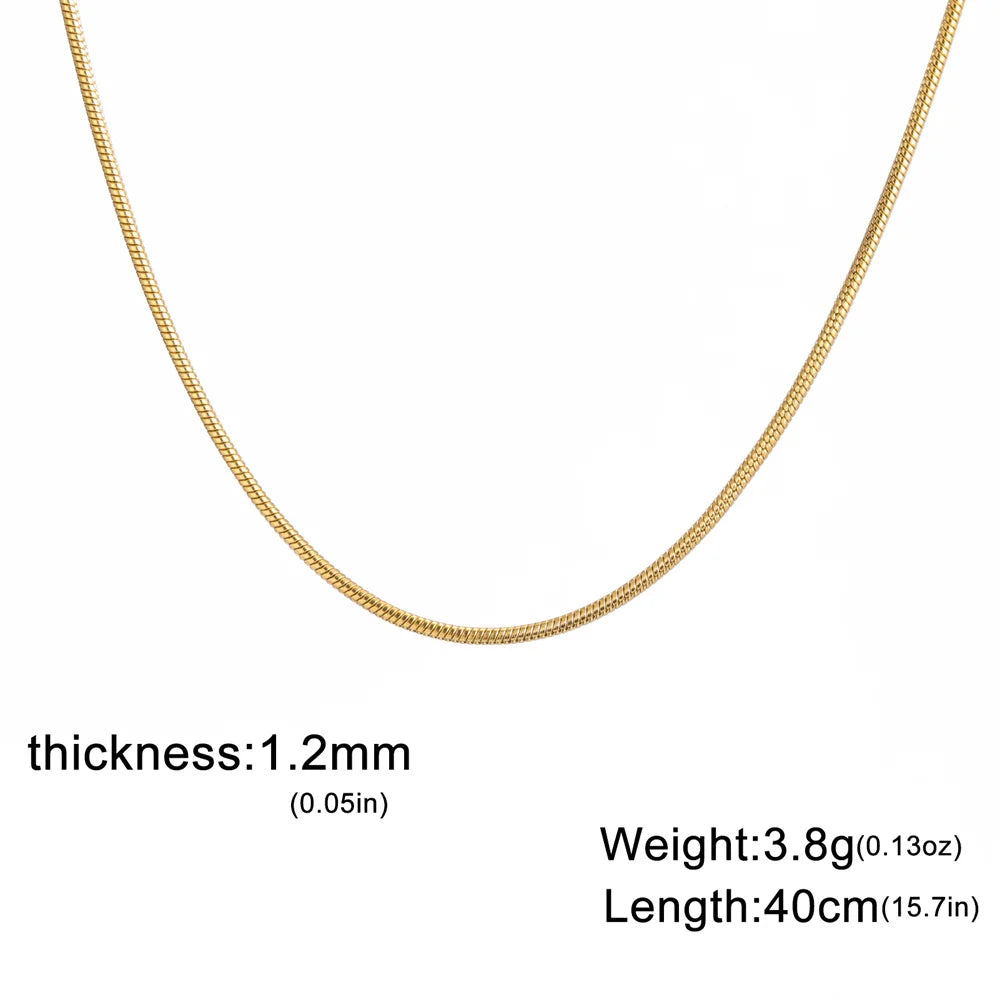 The Boulder Round Snake Chain
