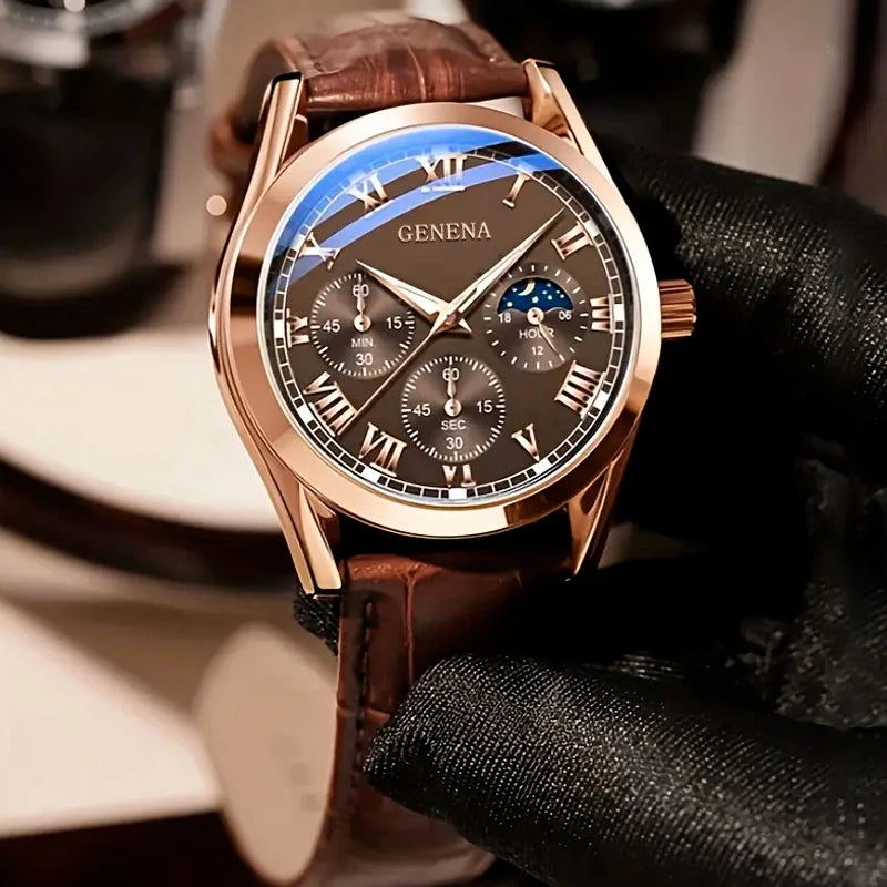 The Evergreen Rose Gold Dress Watch