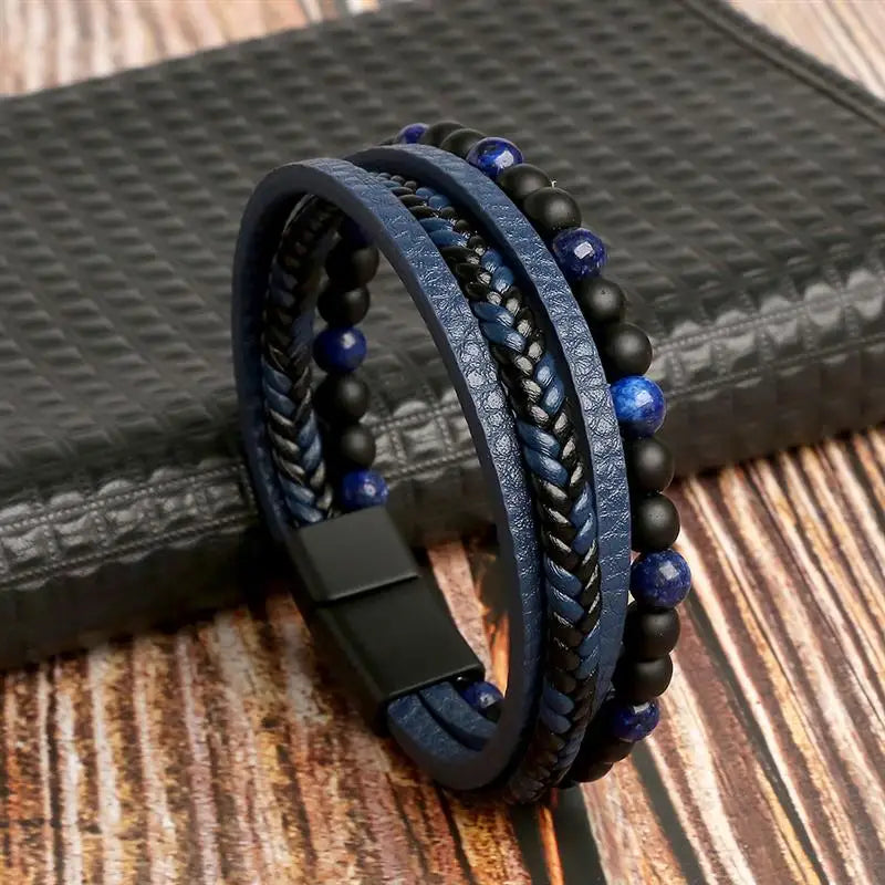 The Aspen Braided Leather Wrap