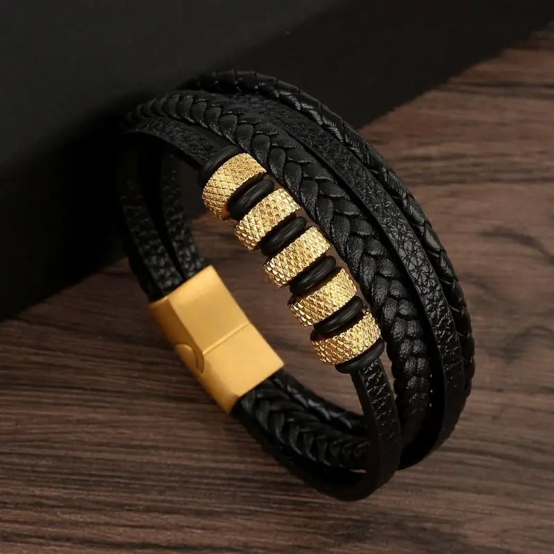 The Aspen Braided Leather Wrap