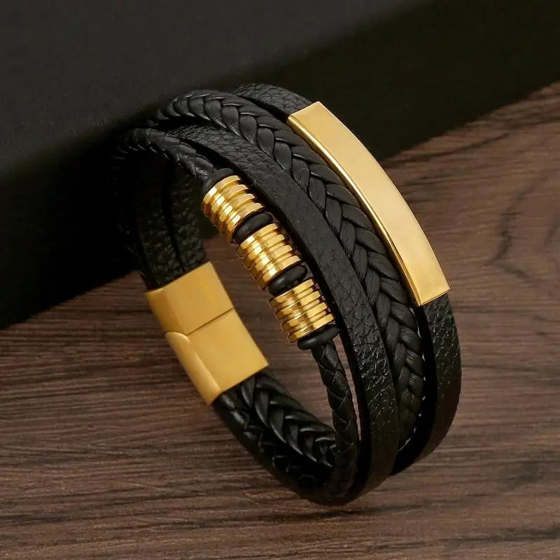 The Aspen Braided Leather Wrap