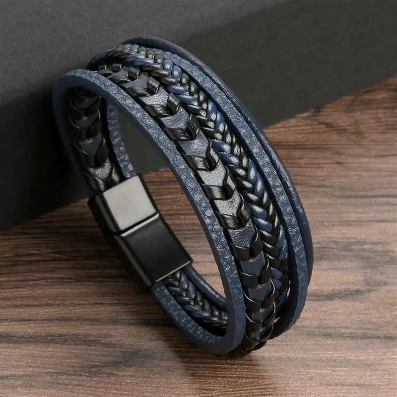 The Aspen Braided Leather Wrap