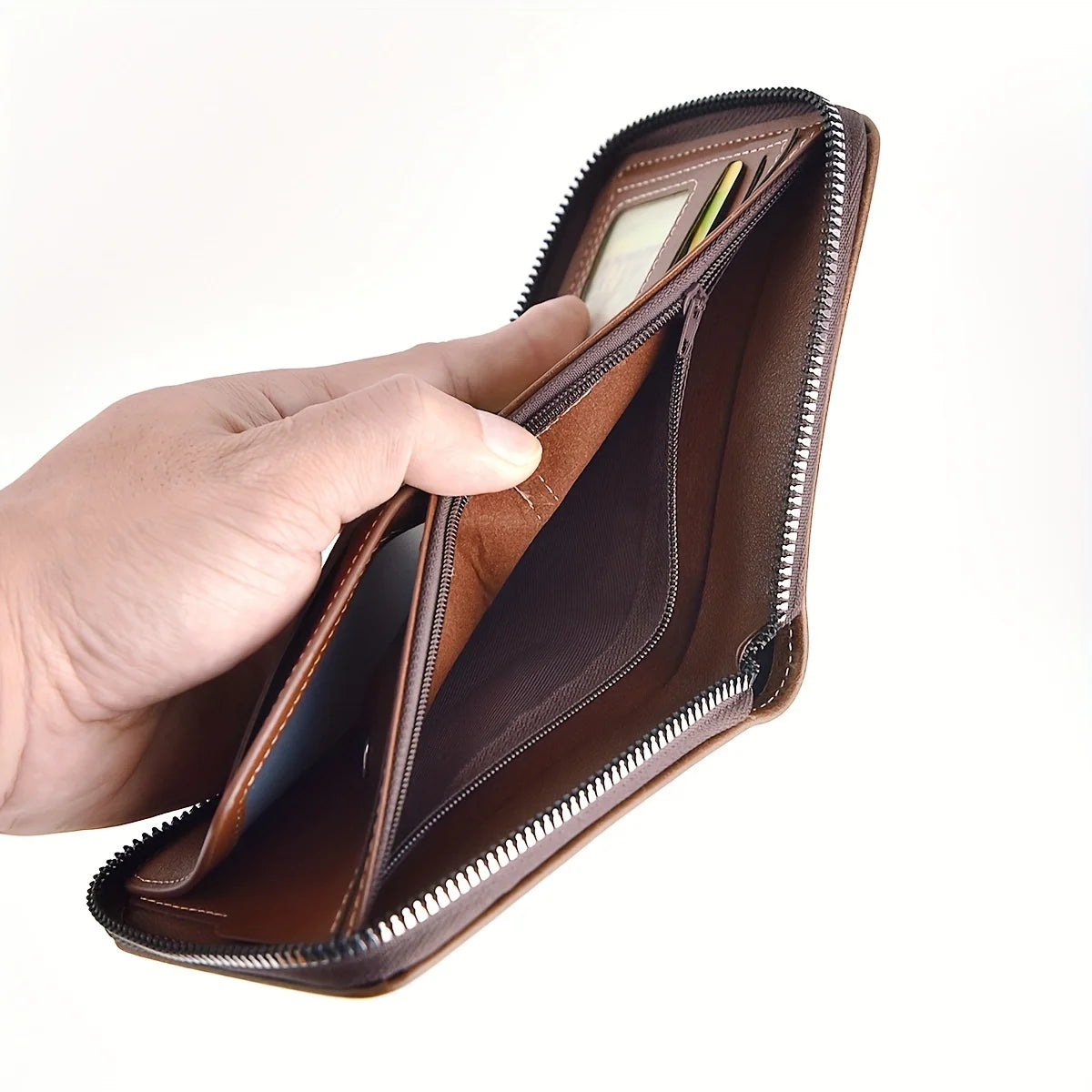 The Cherry Creek Waxed Zip Wallet