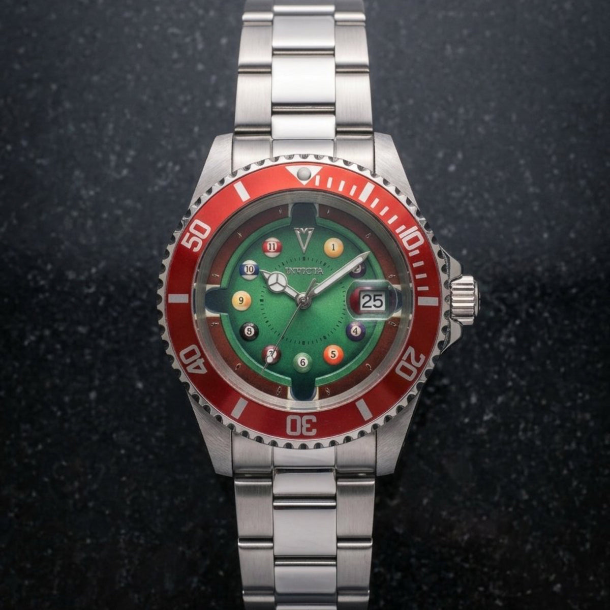 Invicta Pro Diver House of Cards Billiards Edition